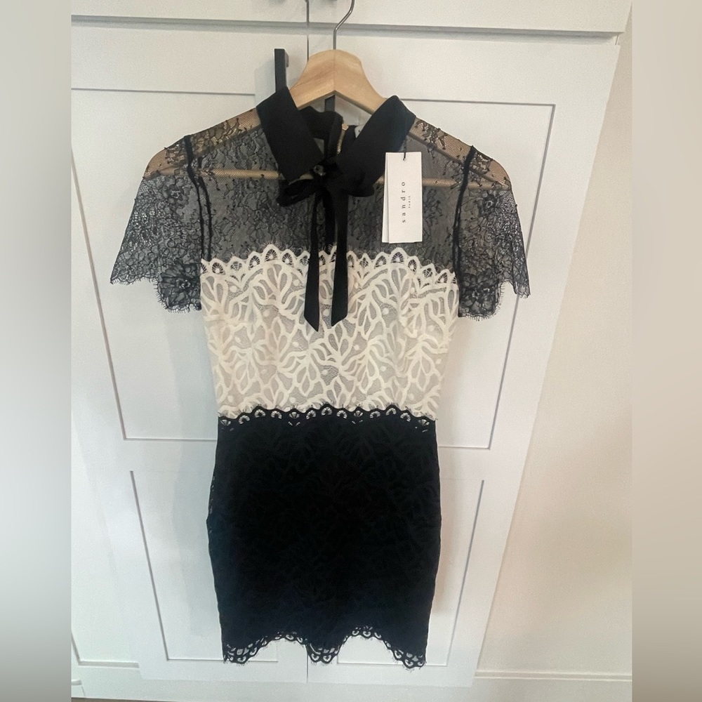 Sandro color block dress. New with tag